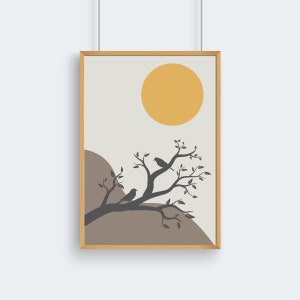 Japandi Wall Art | Wabi Sabi Wall Art | Scandinavian Minimalist Art Print | Japanese Decor | Asian Wall Art | Nature Print | Japandi Decor