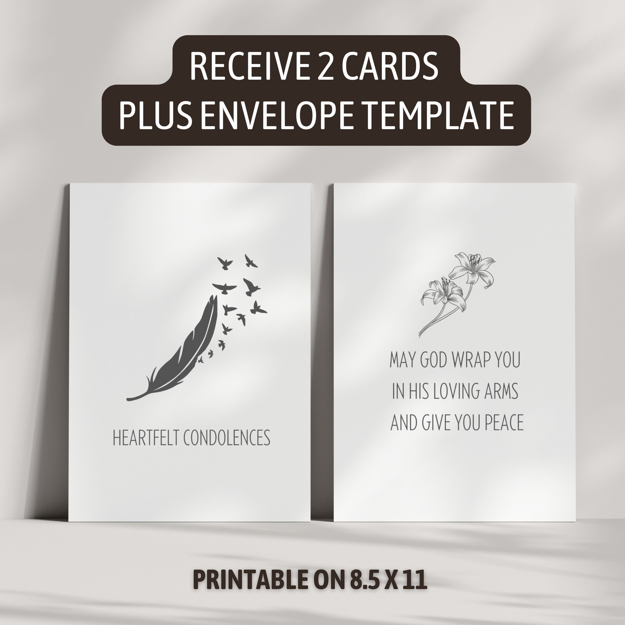 Sympathy Card Printable Condolence Card Instant Download Grief and Loss ...