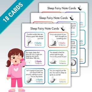 Sleep Fairy Note Cards: Bedtime Magic for Kids (PDF Download