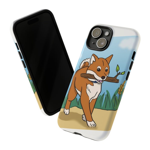 Hand-Drawn Shiba Inu Phone Case: Fetch Your Phone Protection with Style