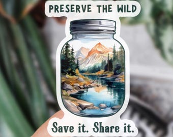Protect Our Parks Protect Our National Parks Save The Planet Environment Activist Nature Sticker Waterbottle Sticker Waterproof Sticker