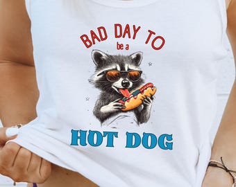 Funny Hot Dog Tank Top BBQ Shirt Bad Day to Be a Hot Dog Tank 4th of July Tank Summer Cookout Shirt Funny Food Shirt