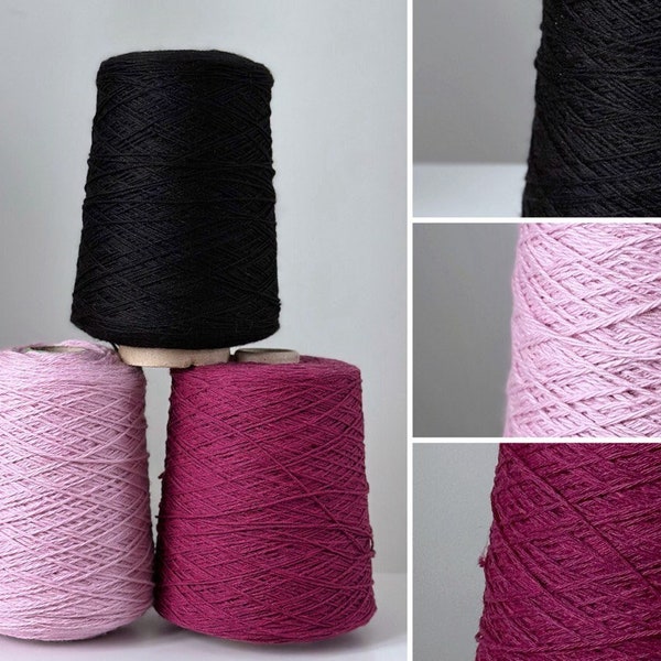 Luxurious Merino Wool Yarn Soft, Cozy, and Chic, Price for 1 cone, 100% Wool Yarn, Yarn on Cone, Weight Yarn, Knitting Weaving Crochet Yarns