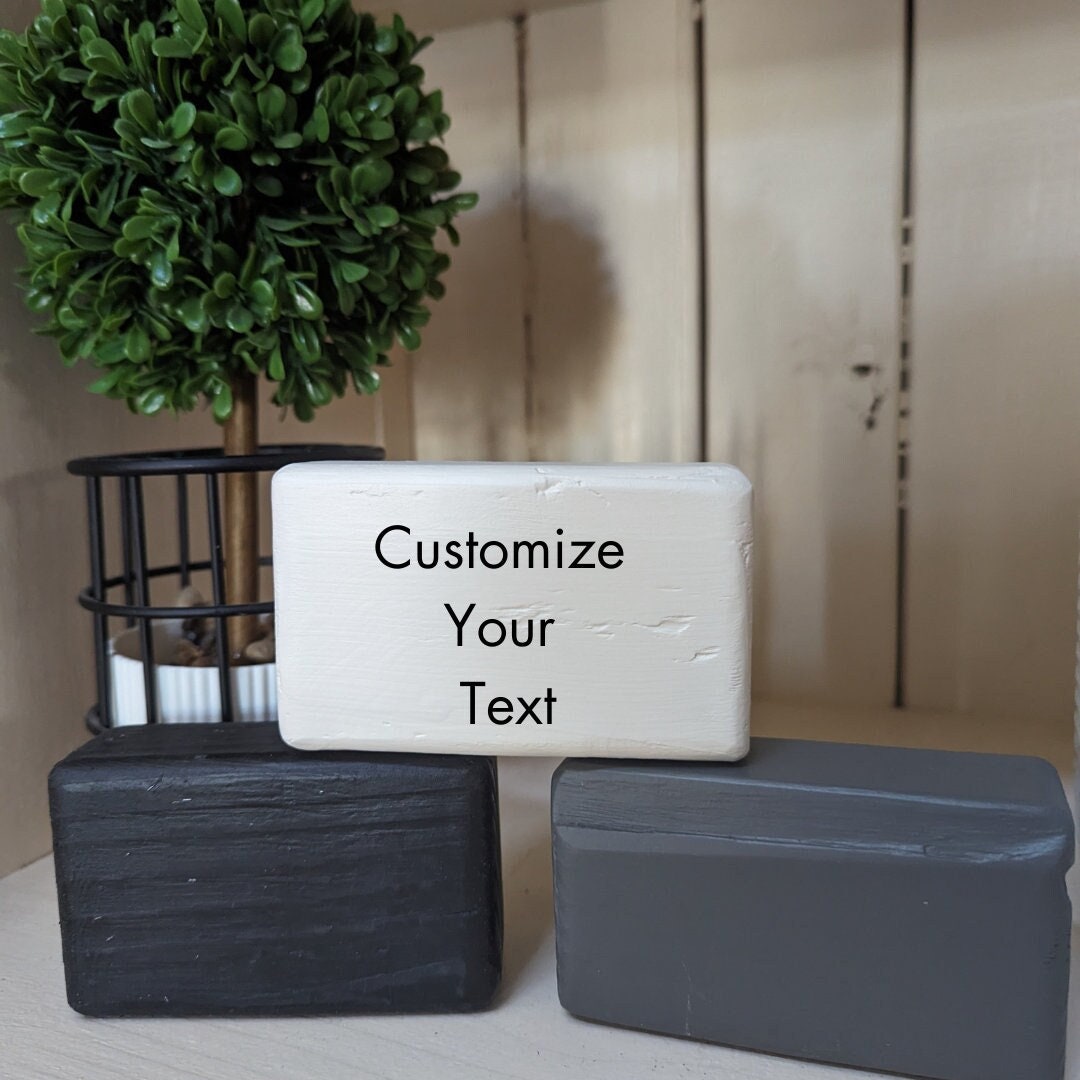 Customized Wood Block Sign - Mini - Etsy