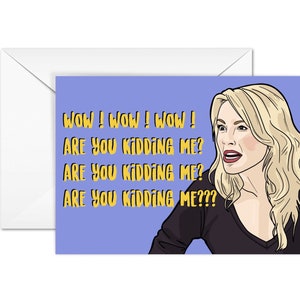 Ramona Singer, Real Housewives of New York, A6 Greeting Card, Birthday Card, RHONY