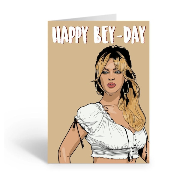 Beyoncé, "Happy Bey-Day", A6 Birthday Card