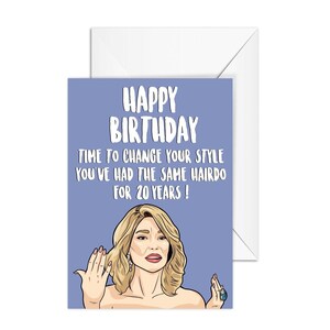 Brandi Glanville "Je hebt al 20 jaar hetzelfde kapsel!" Real Housewives of Beverly Hills, A6 verjaardagskaart