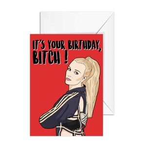 A6 Birthday Card "It's Your Birthday, Bitch !" - Funny Card for Best Friend, Girlfriend, Wife, Mom, Boyfriend - Pop Culture