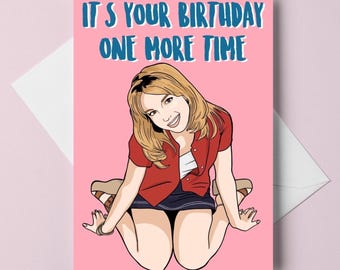 birthday card - A6 greeting card - pop culture - customizable