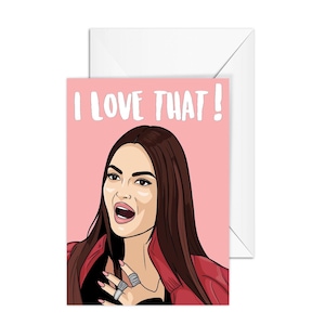 Lisa Barlow "I Love That !" Real Housewives Salt Lake City, A6 Greeting Card, Homemade Print