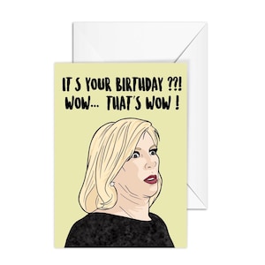 Funny Ramona Singer Birthday Card – Real Housewives of New York Inspired – Meme Greeting Card – Bravo TV Pop Culture Card – Blank Inside
