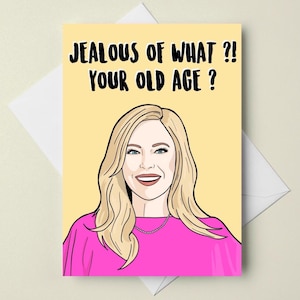 Tarjeta de cumpleaños de Sutton Stracke, de The Real Housewives of Beverly Hills, tarjeta de felicitación tamaño A6