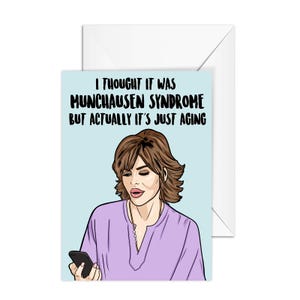 Lisa Rinna "Münchhausen Syndroom", Real Housewives of Beverly Hills, A6 Verjaardagskaart, RHOBH