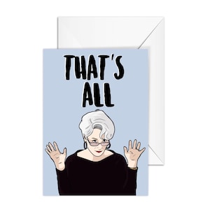 Miranda Priestly Birthday Card, The Devil Wears Prada, A6 Greeting Card "That's All"