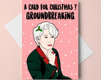 Weihnachtskarte – „Bahnbrechend“ – Grußkarte im A6-Format – Feiertage – personalisierbar
