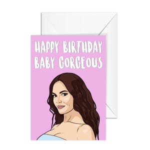 Lisa Barlow "Happy Birthday Baby Prachtige" echte huisvrouwen van Salt Lake City, RHOSLC, A6 verjaardagskaart