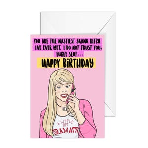 Tarjeta de cumpleaños de Regina George, Chicas pesadas, tamaño A6