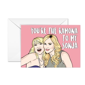 Ramona Singer & Sonja Morgan „You're The Ramona To My Sonja“ Real Housewives of New York, RHONY, A6-Freundschaftskarte