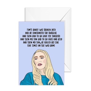 Erika Jayne, Real Housewives of Beverly Hills, A6 Greeting Card
