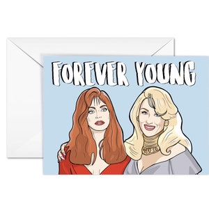 Der Tod wird ihr „Forever Young“ A6-Geburtstagskarte,