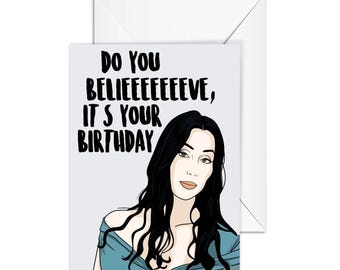 Funny Birthday Card for Best Friend, Girlfriend, Wife, Mom - Pop Culture Birthday Card