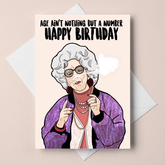 Funny Birthday Card Women Female Older Mum Wife Sister Sister-in-law Grandma Auntie Aunt Friend Neighbour - Stella And Her New Slippers - UK - View #8