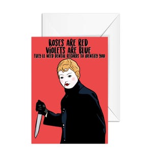 Valentine 2001 Slasher Film, Jeremy Melton, A6 Greeting Card, Valentine's Day