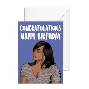 Phaedra Parks, "Congratulations Happy Birthday" Real Housewives of Atlanta, A6 Birthday Card
