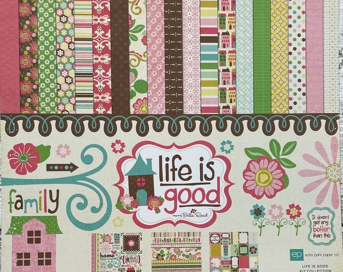 Life is Good Collection Scrapbook Paper Kit 12x12 - Etsy