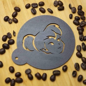 3D Printed “fairy / pixie ” coffee art stencil