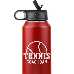 Personalized Tennis Tumbler, Tennis Coach Gift, Tennis Mom Cup & Player Gift Idea, Perfect for Team Gifts and Tennis Lovers