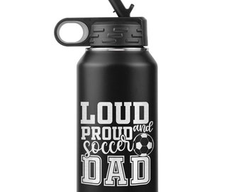 Soccer Dad Gift, Dad Birthday Gift, Funny Fathers Day, From Daughter, Like A Regular Dad Only Cooler, Coffee Tumbler For Dad, Laser Engraved