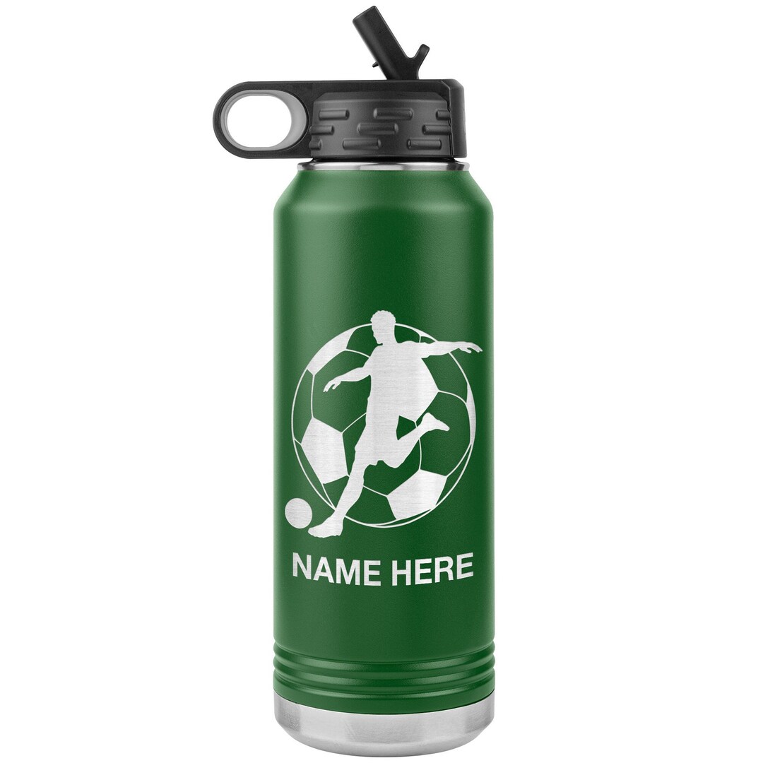 Custom Soccer Player With Name Water Bottle/soccer Team Gift/soccer ...
