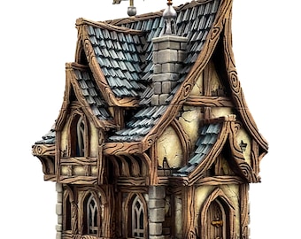 Fantasy Cottage House: 28mm/32mm Scale Terrain Model