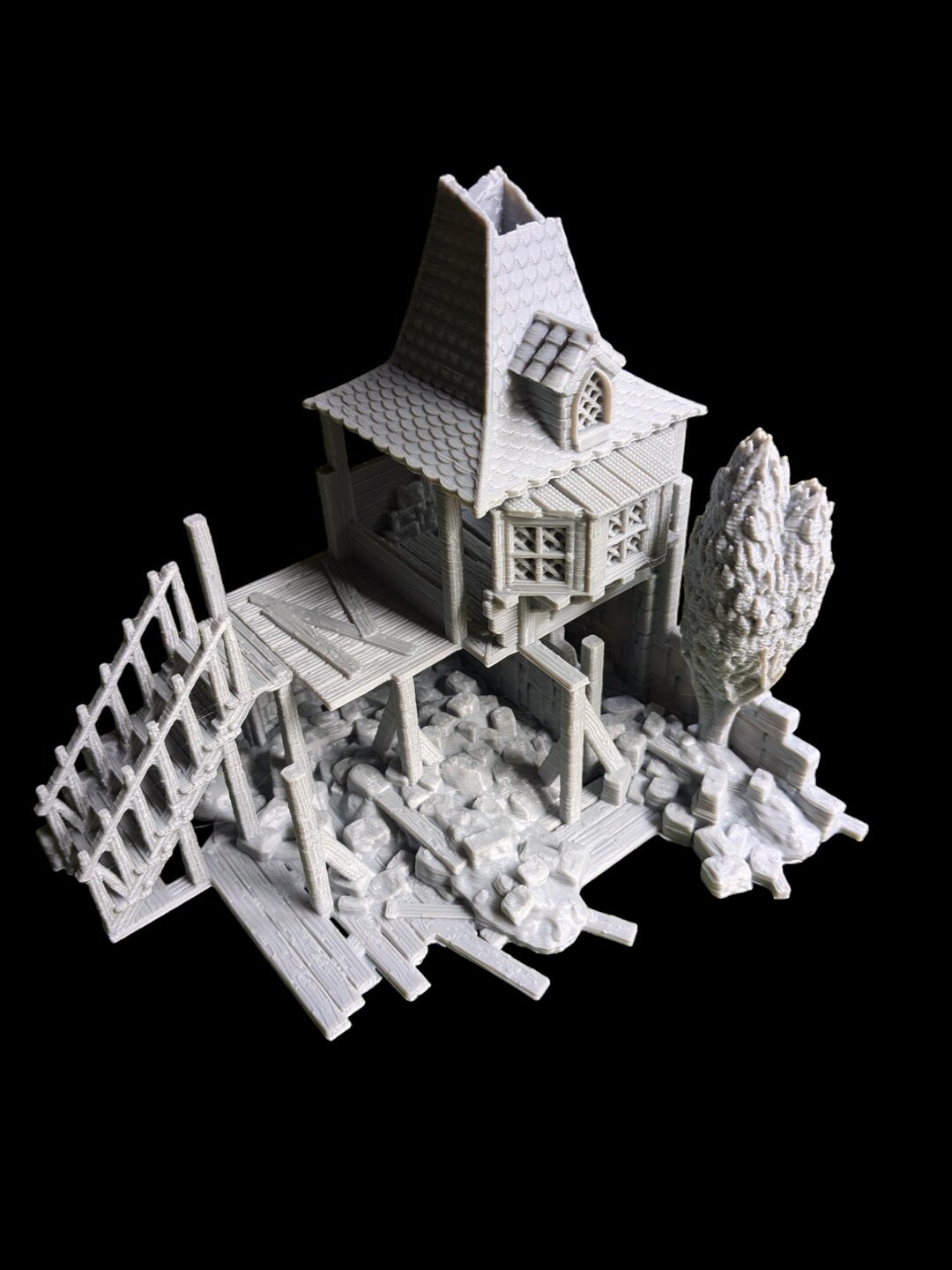 Ruined Building: 28-32mm Fantasy Tabletop RPG Terrain - Etsy UK