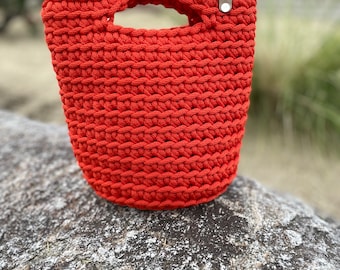 Tote Bag Handmade Modern Mini Crochet Tote Bag