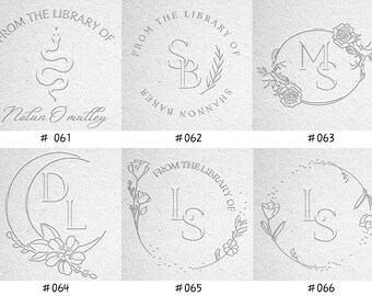 Personalized Book Embosser | Custom Book Embosser | Name & Initial Embosser | Home Library Stamp | Personal Embosser