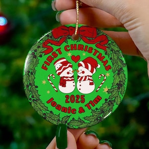 First Christmas Together 2024 Ornament Married First Year Together Christmas Personalized Christmas Ornament