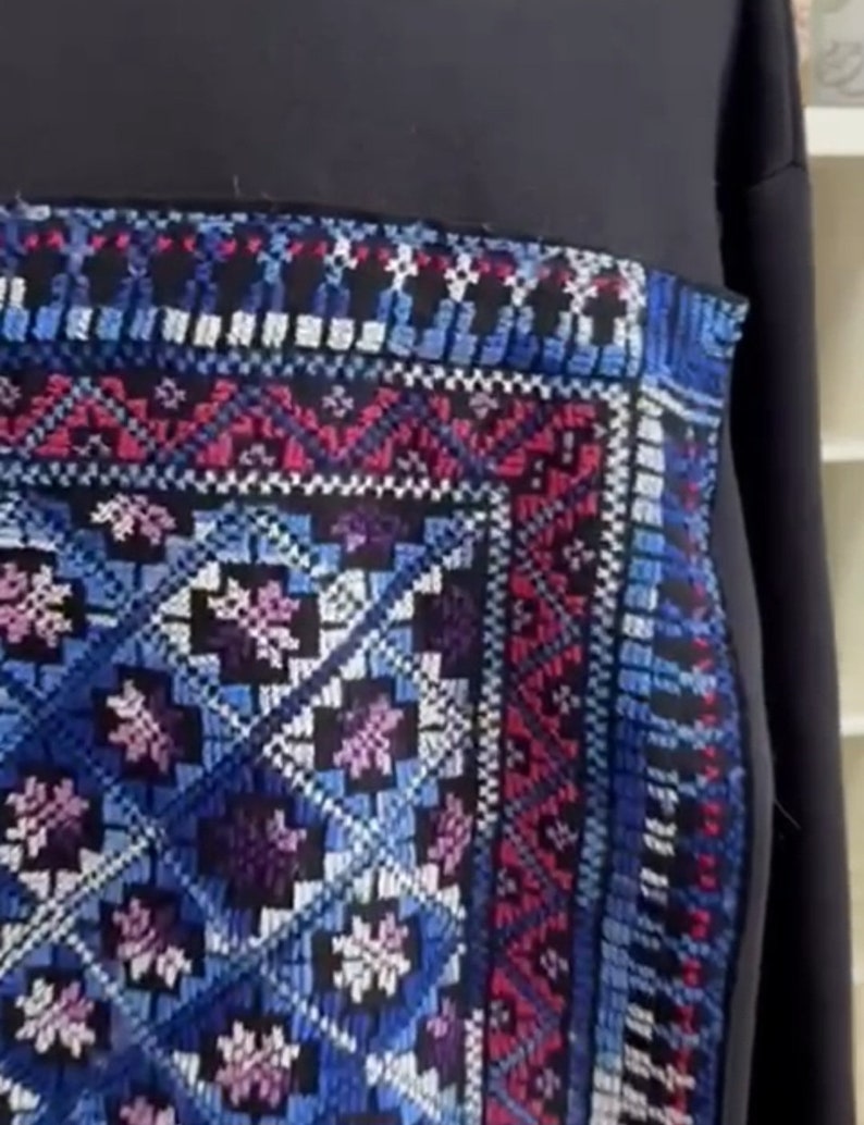 Jana Paradise Hoodie – Handmade Red Palestinian Tatreez