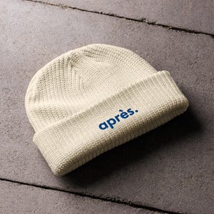 Apres Ski - Apres. Knit Beanie Hat | Retro Beanie - Ideal Christmas Gift for the Stylish Ski Culture Enthusiast.