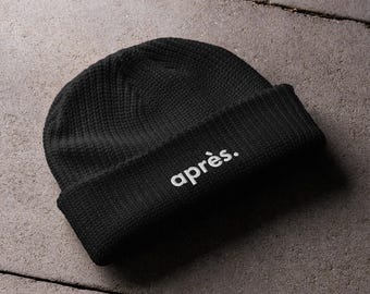 Gorro de punto para después de esquiar: gorro de invierno de estilo retro