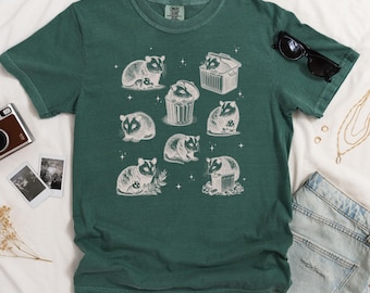 Funny Possum Shirt, Cute Opossum T Shirt for Animal Lovers, Vintage Style Trash Panda Comfort Colors Tee, Possum Gift for Her or Him