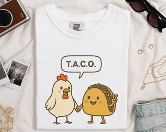 Camiseta "Taco Tuesday Trump Always Yellow Out" - Comfort Colors, Camiseta engraçada de protesto político anti-Trump, Camiseta FDT sutil