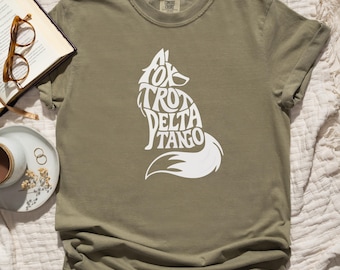 Foxtrot Delta Tango Shirt, Anti-Trump Comfort Colors Tee, Subtle FDT Shirt, Fox Protest Shirt, Political Statement Tshirt, Cute Liberal Gift