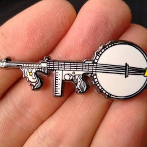 Banjo Blaster Enamel Pin