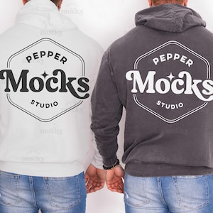Comfort Colors 1467 Hoodie Mockup: Back View (Digital Download)
