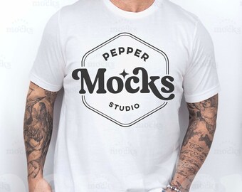 Bella Canvas 3001 White T-Shirt Mockup | Mens XL (Digital Download)