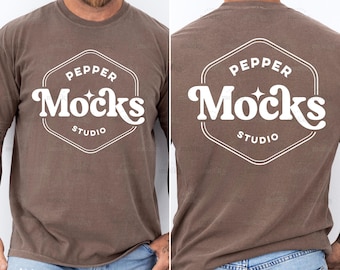 Espresso Comfort Colors T-Shirt Mockup | C1717 Brown Tee (Digital Download)
