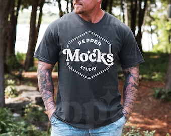 Comfort Colors Pepper T-Shirt Mockup | Mens C1717 (Digital Download)