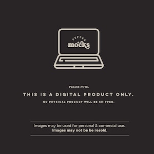 May include: A digital product mockup featuring a laptop with the text "Pepper Mocks" displayed on the screen.  This is a digital product only, no physical product will be shipped. Images may be used for personal and commercial use, but may not be resold.